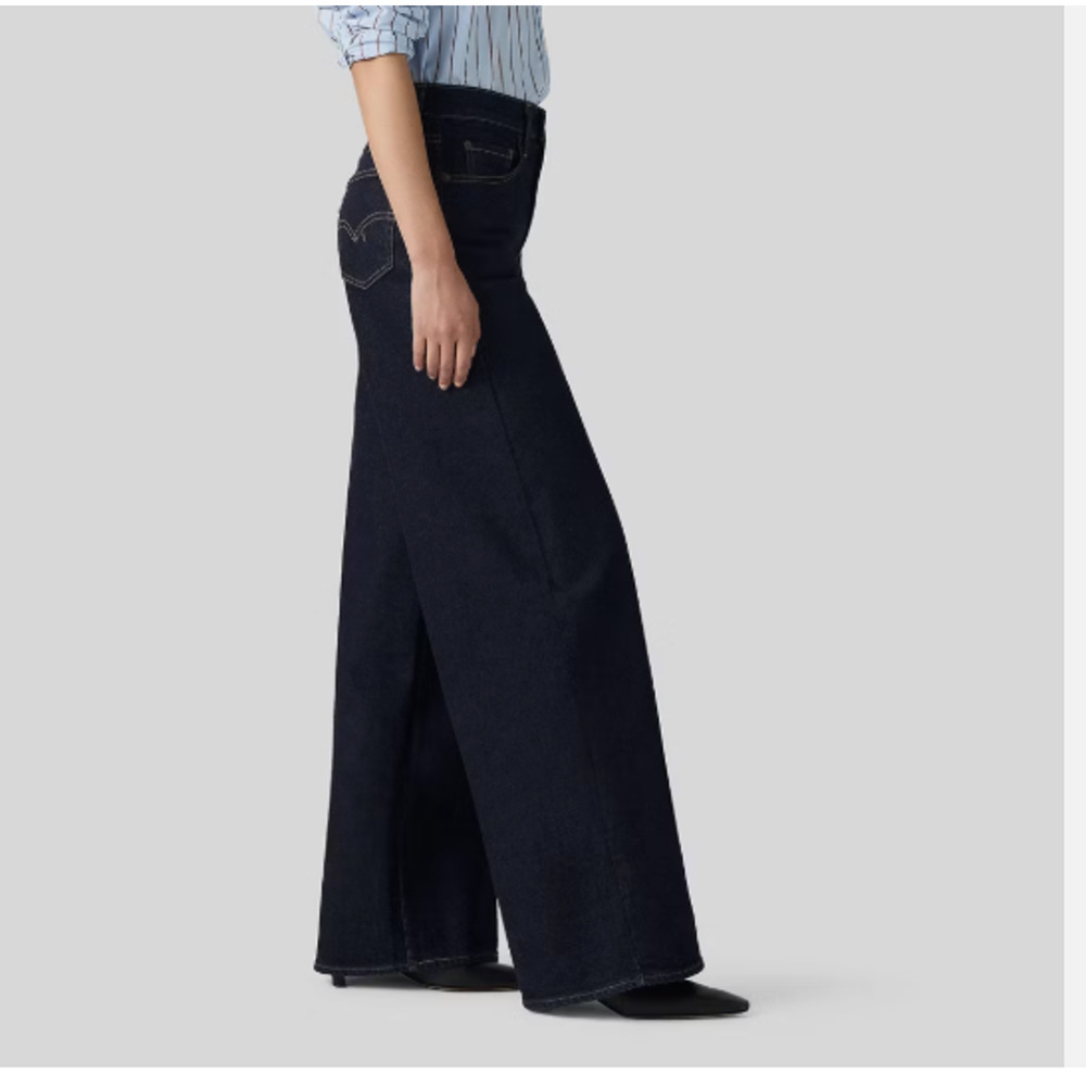 Levi's ® 728 Women's Wide Leg Jeans 28x32 Retro Rinse NWT $99 Reg